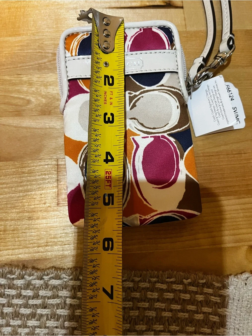Coach Hand Drawn Scarf Print Phone Wristlet - NWT